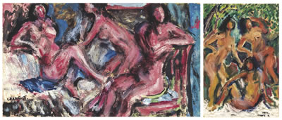 Nudes (with Chair); & Three Beauties