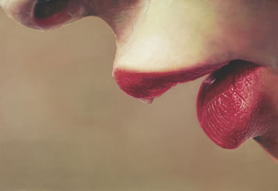 Sample artwork by Sung Jin Kim (Born 1973), known for paintings of lips - View similar artists and auction records