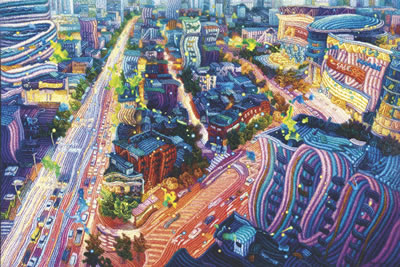 Cityscape by Myung Ham - Auction record, sale price, and art valuation. Compare with similar artists and explore comparable artworks.