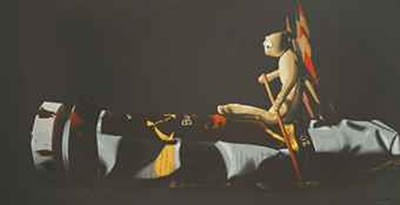 Sample artwork by Samsul Arifin (Born 1979), known for painting - View similar artists and auction records