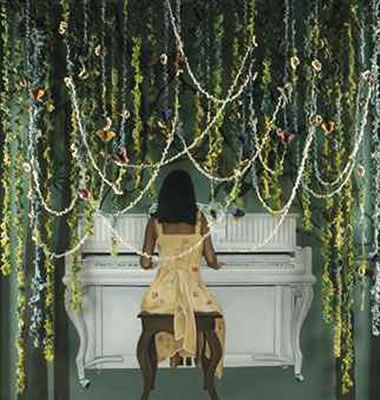 Chopsticks on a Saturday Fun Machine Morning by Geraldine Javier - Auction record, sale price, and art valuation. Compare with similar artists and explore comparable artworks.