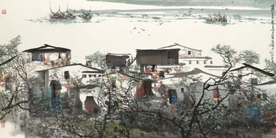 Water Village in Spring