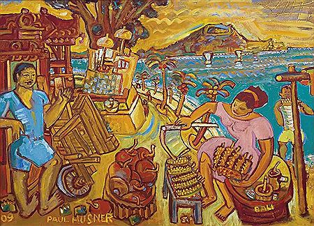 Sanur and Beyond : Selling Corn outside Museum Le Mayeur II