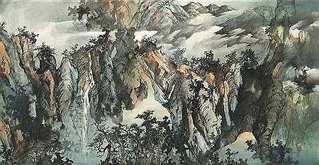 Sample artwork by Yueliu Wu (Born 1943), known for scroll painting - View similar artists and auction records