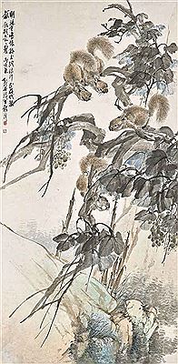 Squirrels and Grapes by Zhang Cheng - Auction record, sale price, and art valuation. Compare with similar artists and explore comparable artworks.