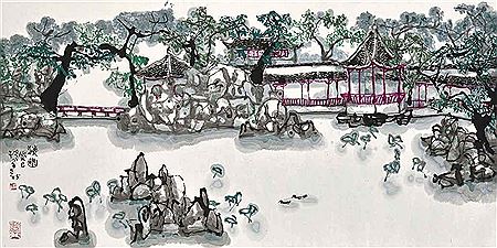 Sample artwork by Zheng Xin Yang (Born 1942), known for painting - View similar artists and auction records