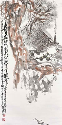 Cottage under Pine by Huasheng Li - Auction record, sale price, and art valuation. Compare with similar artists and explore comparable artworks.