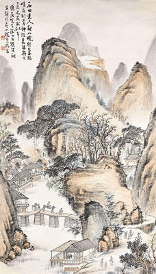 LANDSCAPE IN THE STYLE OF SHEN ZHOU
