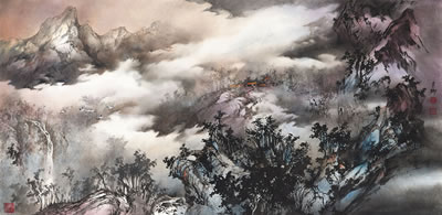 Misty Landscape by Yueliu Wu - Auction record, sale price, and art valuation. Compare with similar artists and explore comparable artworks.