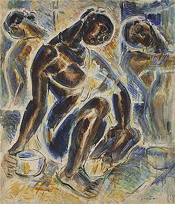 Festive Eve by Ramkinkar Baij - Auction record, sale price, and art valuation. Compare with similar artists and explore comparable artworks.