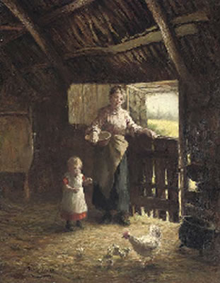 Nurslings by Thomas McEwan - Auction record, sale price, and art valuation. Compare with similar artists and explore comparable artworks.