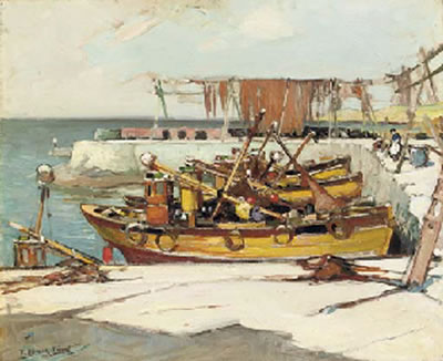 Sample artwork by Thomas Bonar Lyon (1873 - 1955), known for landscape paintings and teaching - View similar artists and auction records