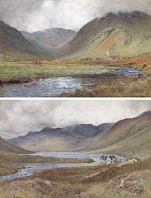 Sample artwork by John Pedder (1850 - 1929), known for landscape paintings, rural genre - View similar artists and auction records