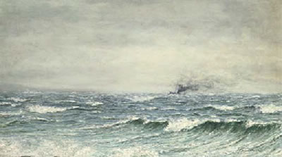 Ploughing through the waves