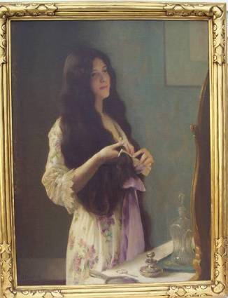 Portrait by William Worcester Churchill - Auction record, sale price, and art valuation. Compare with similar artists and explore comparable artworks.