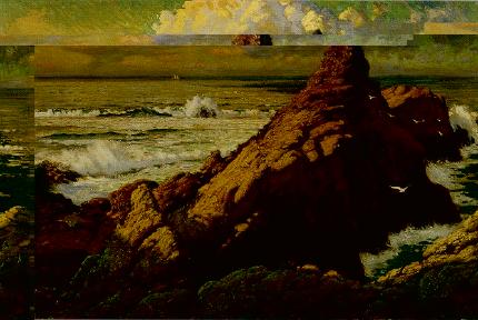 Rock in Sea, Sailing Ship by Richard Langtry Partington - Auction record, sale price, and art valuation. Compare with similar artists and explore comparable artworks.