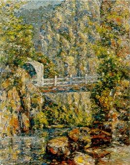 Bridge in Wheeler's Gorge by John Dominique - Auction record, sale price, and art valuation. Compare with similar artists and explore comparable artworks.