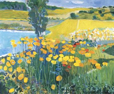 Summer Landscape with Poppies by Robert Aaron Frame - Auction record, sale price, and art valuation. Compare with similar artists and explore comparable artworks.
