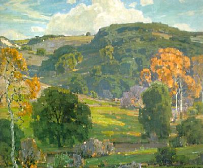 In the Valley by William Wendt - Auction record, sale price, and art valuation. Compare with similar artists and explore comparable artworks.
