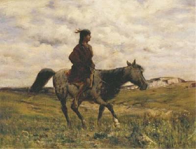 Indian Girl on Horseback
