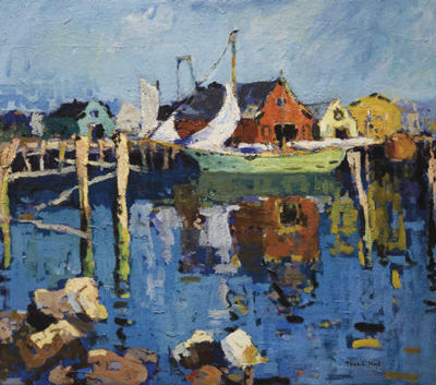 Boats at Dock by Thomas Hunt - Auction record, sale price, and art valuation. Compare with similar artists and explore comparable artworks.