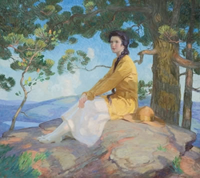 Seated Under the Pines