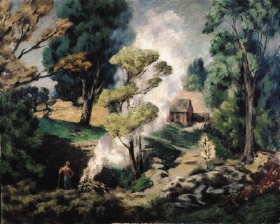 Smoke by Russell Cowles - Auction record, sale price, and art valuation. Compare with similar artists and explore comparable artworks.