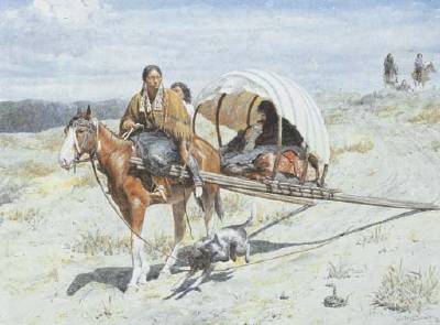 Crow Family on the Trail