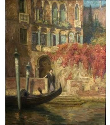 Jeune femme à Venise