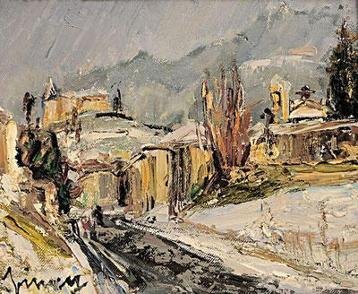 Paysage sous la neige by Jean Vinay - Auction record, sale price, and art valuation. Compare with similar artists and explore comparable artworks.