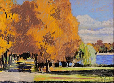 Parc de la tête d'or en automne by Pierre De Michelis - Auction record, sale price, and art valuation. Compare with similar artists and explore comparable artworks.