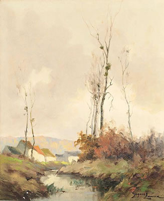 "Paysage d'automne au rû de Bellot" by Georges Gregoire-Lavaux - Auction record, sale price, and art valuation. Compare with similar artists and explore comparable artworks.