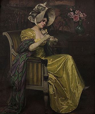 Jeune femme au chapeau