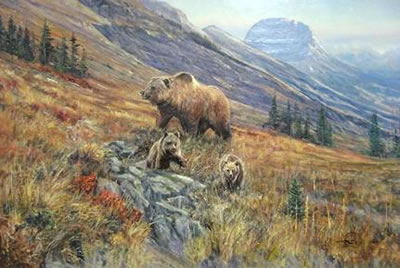 Glacier Grizzly by William (Bill) Bailey - Auction record, sale price, and art valuation. Compare with similar artists and explore comparable artworks.