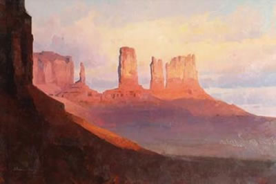 Monument Valley by Calvin Liang - Auction record, sale price, and art valuation. Compare with similar artists and explore comparable artworks.