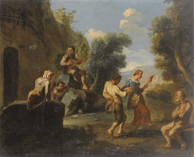 Danza di contadini by Paolo Monaldi - Auction record, sale price, and art valuation. Compare with similar artists and explore comparable artworks.