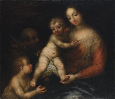 Sacra Famiglia con San Giovannino by Andrea Celesti - Auction record, sale price, and art valuation. Compare with similar artists and explore comparable artworks.