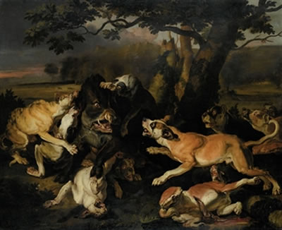 Caccia al cinghiale by Abraham Danielsz Hondius - Auction record, sale price, and art valuation. Compare with similar artists and explore comparable artworks.