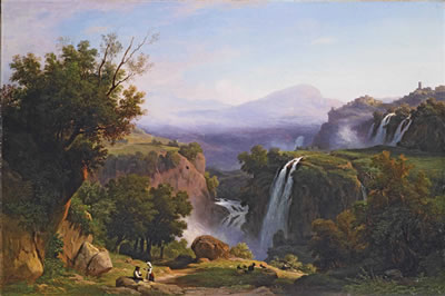Veduta di Tivoli con le cascatelle e la villa di Mecenate by Franz Knebel - Auction record, sale price, and art valuation. Compare with similar artists and explore comparable artworks.