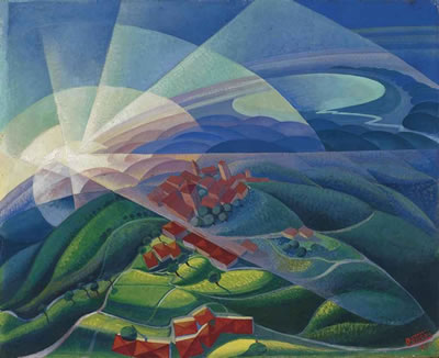 Aurora volando by Gerardo Dottori - Auction record, sale price, and art valuation. Compare with similar artists and explore comparable artworks.