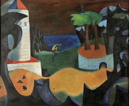 "O ciclista" by Carlos Calvet - Auction record, sale price, and art valuation. Compare with similar artists and explore comparable artworks.
