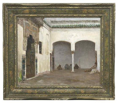La porte du Sanctuaire de Sidi Ben Slimane El Djazouli à Marrakech by Joseph-Felix (Jean) Bouchor - Auction record, sale price, and art valuation. Compare with similar artists and explore comparable artworks.