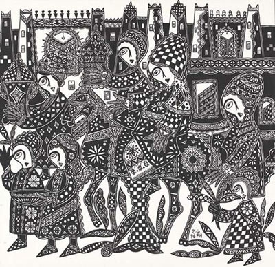 Le cortège de la mariée