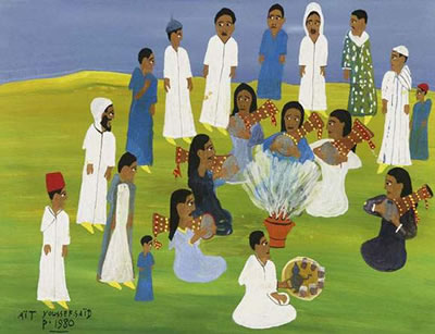 Les musiciennes by Said Ait Youssef - Auction record, sale price, and art valuation. Compare with similar artists and explore comparable artworks.