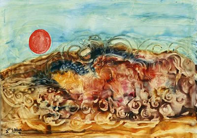 Sample artwork by Larbi Belcadi (1939 - 2001), known for painting - View similar artists and auction records
