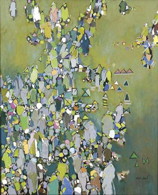 Sample artwork by Mohamed Krich (Born 1954), known for painting - View similar artists and auction records