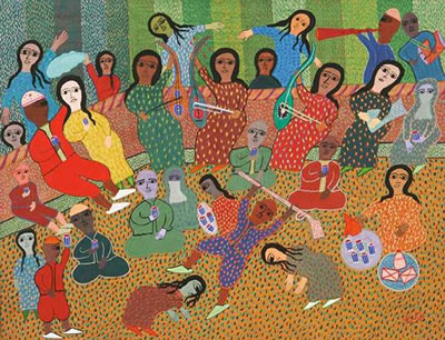 JOUR DE FÊTE by Lahcen Ezzekri - Auction record, sale price, and art valuation. Compare with similar artists and explore comparable artworks.