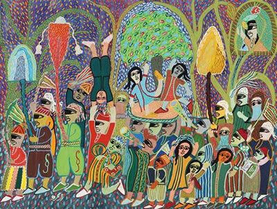 JOUR DE FÊTE by Lahcen Ezzekri - Auction record, sale price, and art valuation. Compare with similar artists and explore comparable artworks.