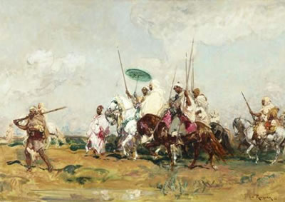 LE SULTAN DU MAROC ET SON ESCORTE