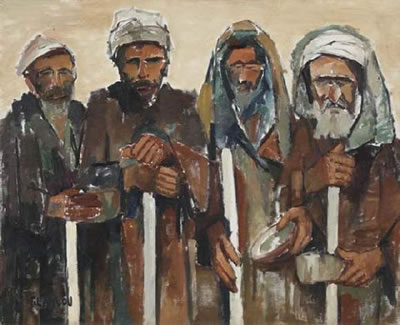HOMMES DE LA ZAOUIA SIDI BEL ABBES, MARRAKECH